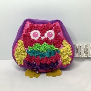 Plush Craft Fabric by Number Owl Decorative Pillow Purple Pink Rainbow Crafting